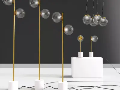 Stem Floor And Table Lamp 3D model