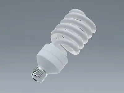 Light Bulb Low-poly 3D model