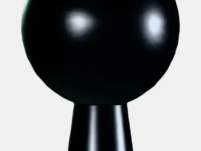 BAGGANAS Knob Low-poly 3D model