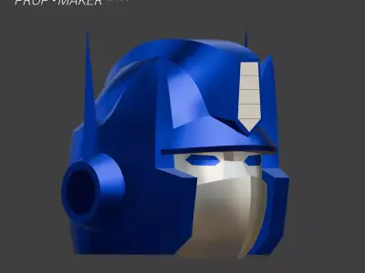 DIY Transformers G1 Optimus Prime Helmet EVA Foam Template 3D model
