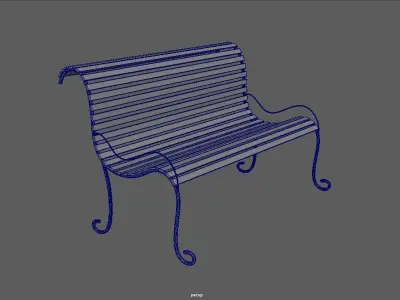 Bench 3D model