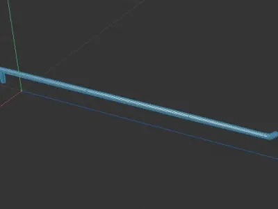 4 Prong Peghook Free 3D model