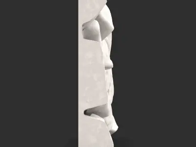 Jagged Cliff Wall Structural Asset 3D print model