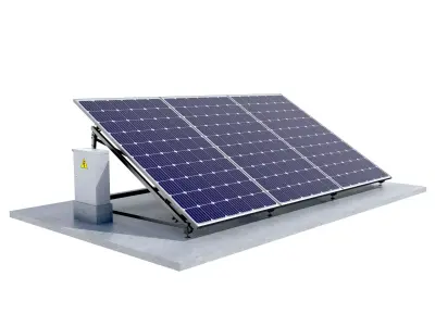 Solar panels 3D model