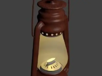 LALTEN OLD DAYS LAMP USED IN VILLAGES 3D model