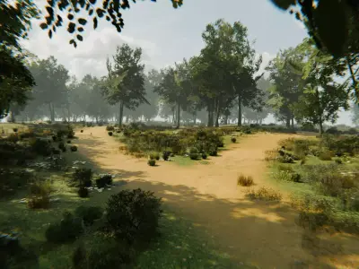 Realistic GAME-READY huge Forest pack Low-poly 3D model