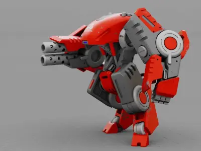 BATTLE DROID TERA  RIGGED 3D model