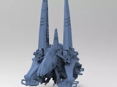 Mining colony Tera Ship Facility collection 4  3D model