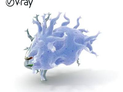 Fantastical Alien Creature Model Pack Low-poly 3D model