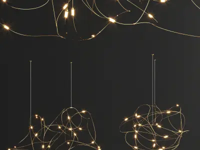 Moooi flock light 3D model