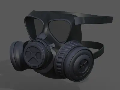 gas mask helmet scifi  Low-poly 3D model