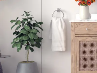 Modern cabinet bathroom 3D model