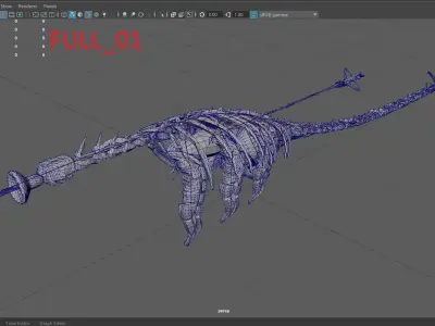 NedaybozhaMachine1 sword in shape of dragon Low-poly 3D model