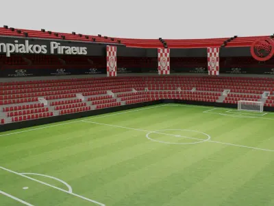Olympiakos Piraeus Football Stadium Low-poly 3D model