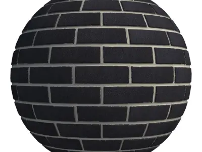 Atlas Black Brick Texture Texture