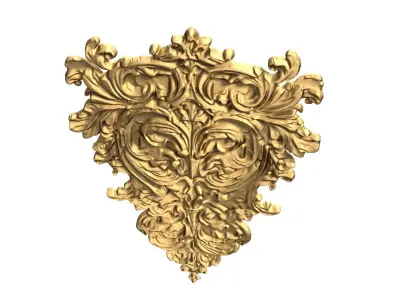 Classic carved decor ornament 477  3D print model purchase