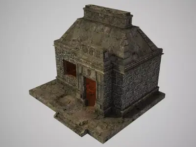 Aztec House 3D model