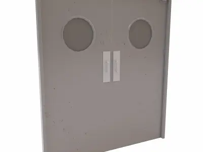 Kitchen Rear door  Low-poly 3D model