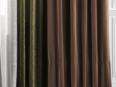 Curtain Set 25 3D model