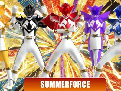 Origa Purple - Original Sentai Origaranger 3D model