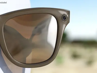 Ray Ban Stories Wayfarer Smart Glasses Brown 3D model