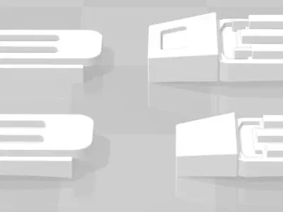 Star Wars First Order TK Clips Detail Greebles TFA and TLJ FOTK 3D print model