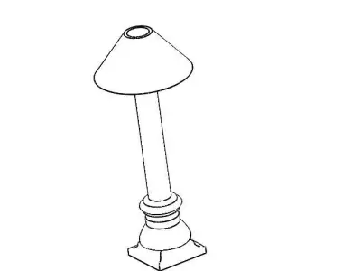 Bedroom lamp 3D print model