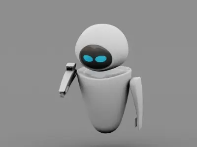 EVE  android rigged - animated 3D model