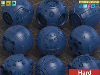 Mech Warrior Hard Surface Kitbash 8 of 20 3D model