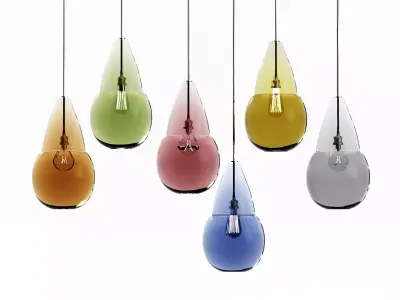 Color Bubble Lamp Free 3D model