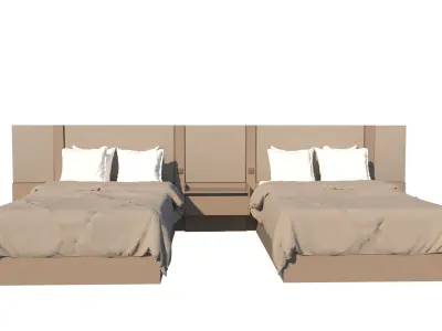 Hotel Line Nova Bed Set - countryside 3D model