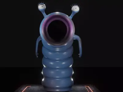 Bladis fantasy character alien  Low-poly 3D model