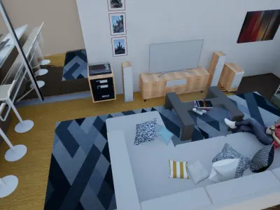 ADU HOUSE DESIGN AND MODEL 3D model