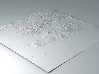 Fantasy Terrain Untextured 3D model