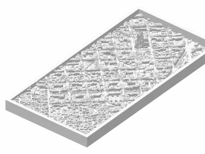 Barcelona City Center 3D model