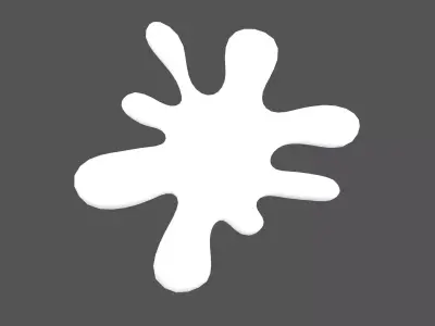 Splash Symbol v1 010 Low-poly 3D model