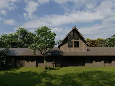 3D Exterior Scene 3D model design garden and landscape 3D 3D model 24