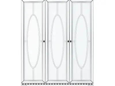 SevenSedie Glass Cupboard Ellipse  3D model