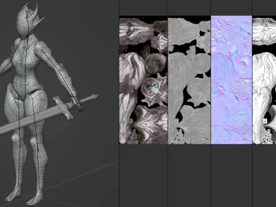 Mecha Lord Ramen Low-poly 3D model