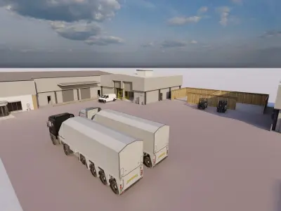 Warehouse-Warehouse Building 3D model 25