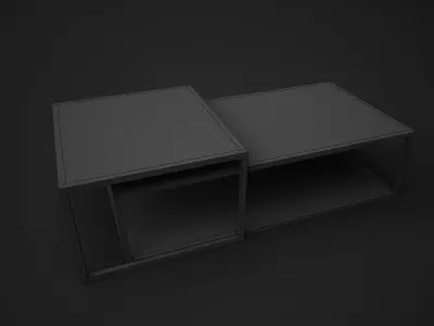Coffee Table -Vittsjo 01 Low-poly 3D model