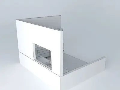 Kitchen box with window in it 3D model