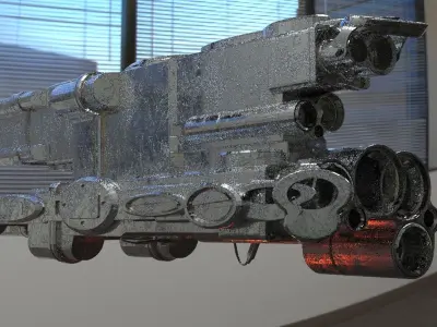 Sci-Fi scope drone black ops tech 3D 3D model