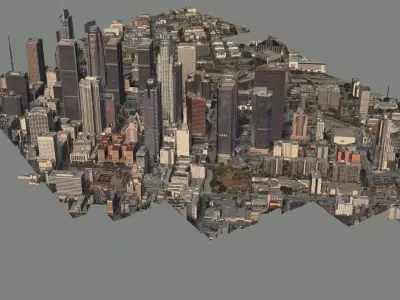 Los Angeles City Zone Building 3D model