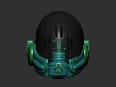 helmet high poly sculpt 3d printable ver 7 3D model 3D model 94