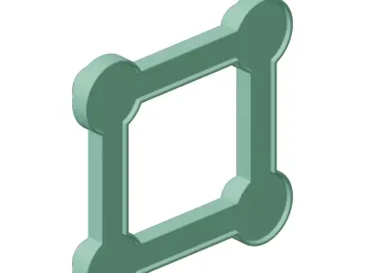 Plastic Premium Refrigerator Stand Toy 3D model