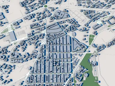 Rabat City Morocco 3D model