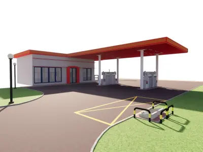 Gas Station5 3D model