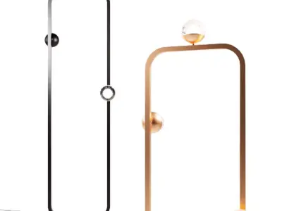 BALL VENETIAN GLASS FLOOR LAMP 2015 3D model