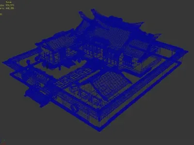 Game River Yang City - Lee catch head home 01 3D model